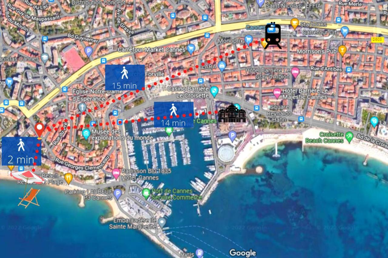 Le Dol - 150m plages - Suquet - Verrière Côte d'azur Cannes Exterior foto